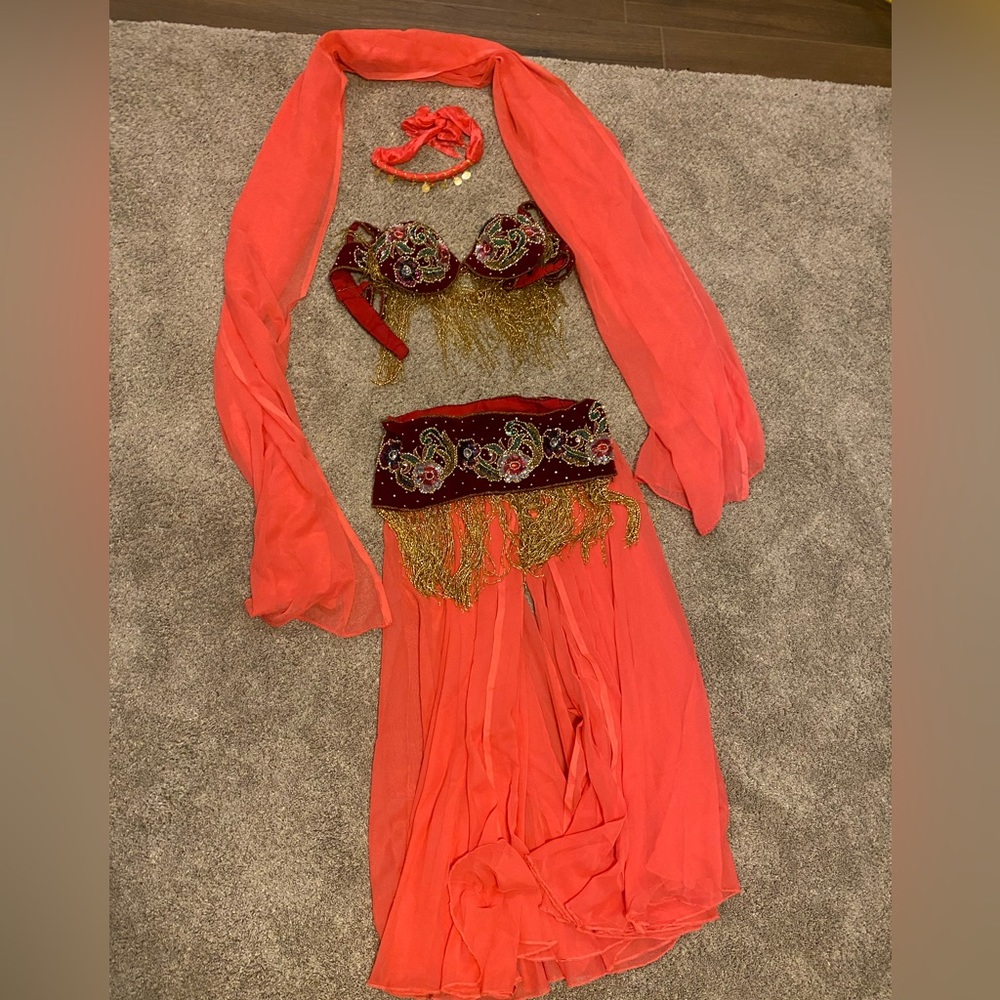 Custom Hand-Made Belly Dancing Costume